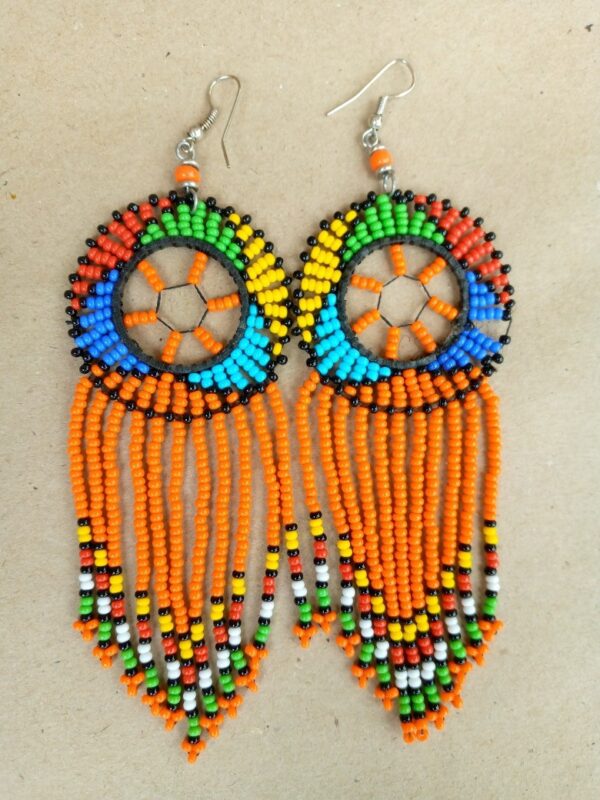 Zulu Beaded Earings(large)