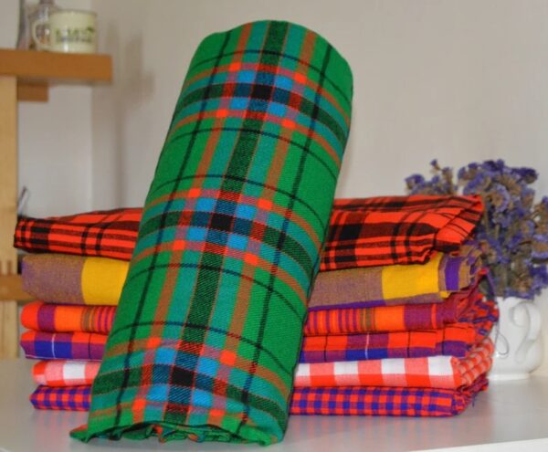 Checked heavy maasai shuka/blanket