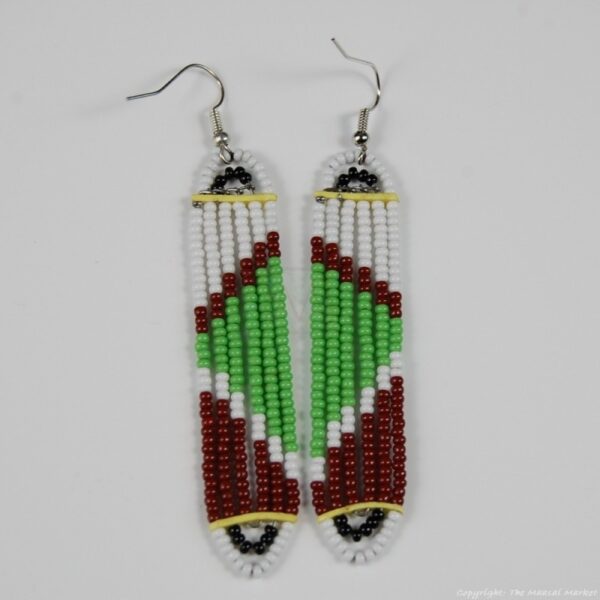 Maasai Glass Beads Multi Color Earrings