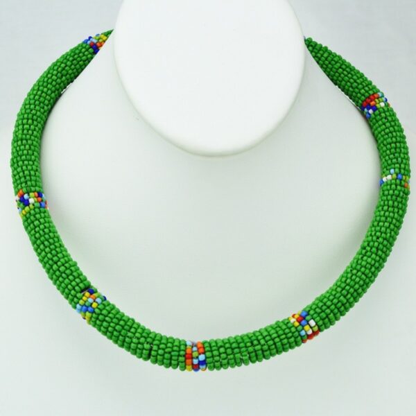 Maasai Multi Color Bead Necklace